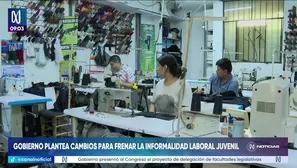 Gobierno solicita facultades para reducir la informalidad juvenil. Foto y video: Canal N