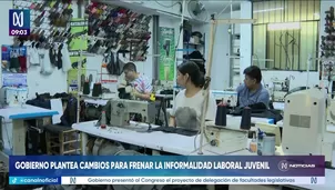 Gobierno solicita facultades para reducir la informalidad juvenil. Foto y video: Canal N