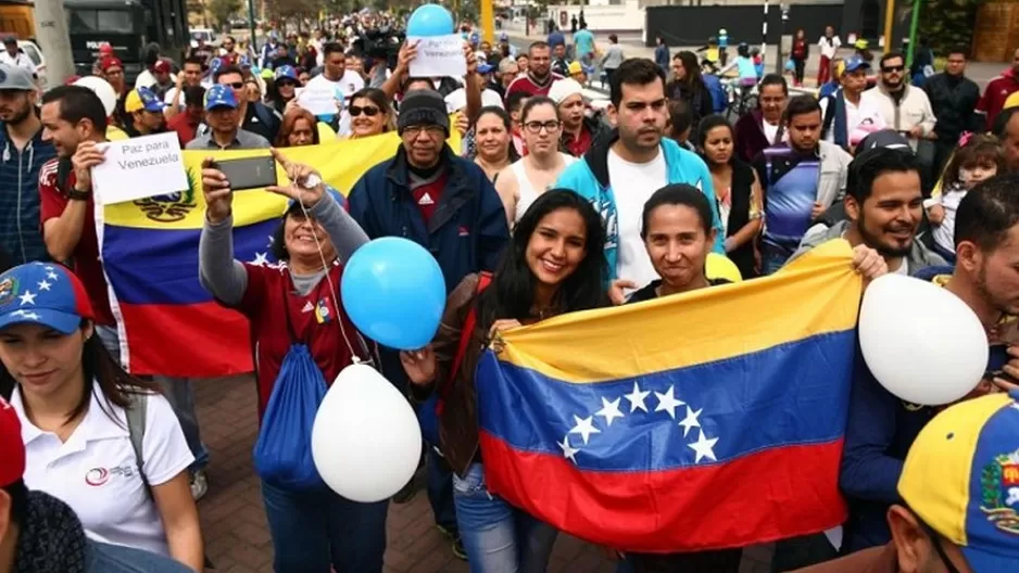 Venezolanos en Perú. Foto: Andina