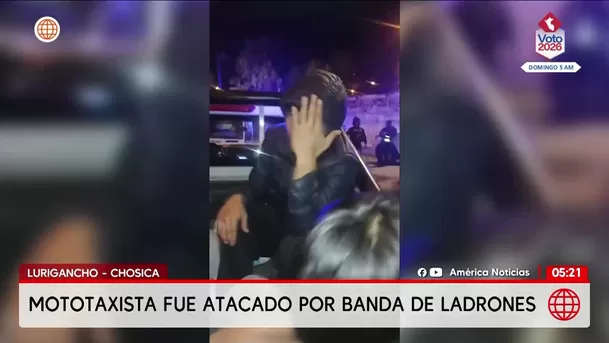 Golpean a mototaxista en Lurigancho-Chosica. Foto: América Noticias