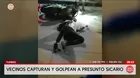 Golpean a presunto sicario tras asesinato de empresario en Tumbes