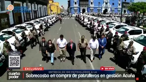 La gestión de César Acuña afronta críticas por presunto sobrecosto en compra patrulleros que hoy patrullan La Libertad. Video: Cuarto Poder
