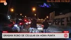 Graban robo de celular en la avenida Alcázar del Rímac