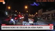 Graban robo de celular en la avenida Alcázar del Rímac