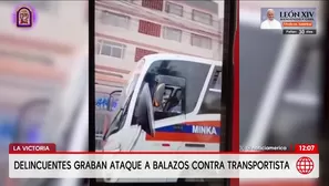 Graban y atacan a balazos bus de transporte en La Victoria. Foto y video: América Noticias
