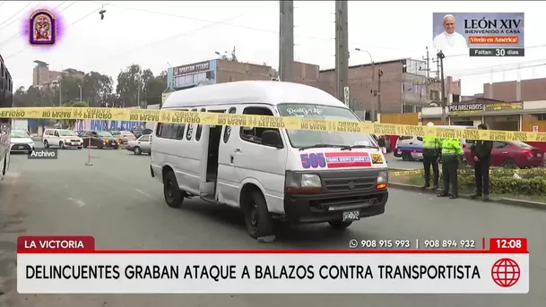 Graban y atacan a balazos bus de transporte en La Victoria. Foto: América Noticias