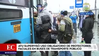 Buses de transporte público.