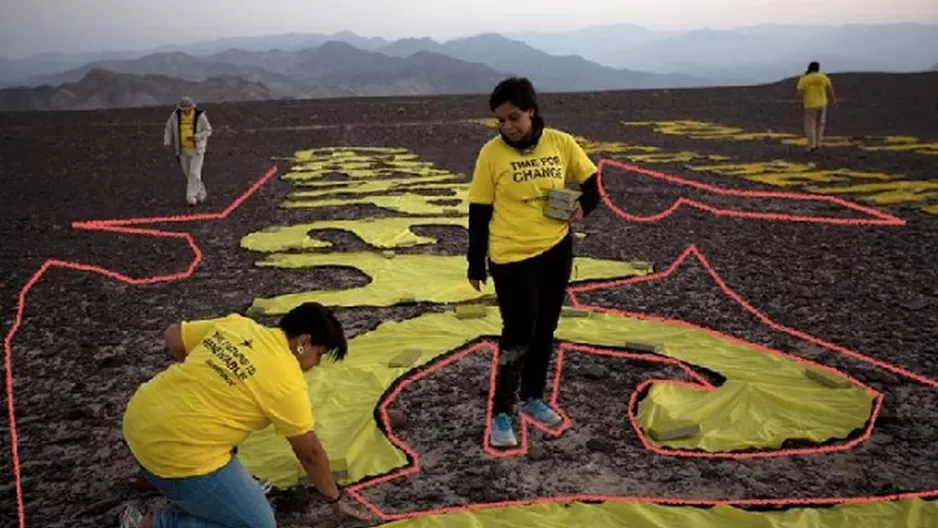 Greenpeace se disculpa "sin reservas" por utilizar las líneas de Nasca