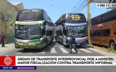Gremio de transporte interprovincial anuncia paro este 16 de marzo - Noticias de viaje-interprovincial