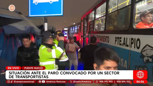 Paro de un sector de transportistas por aumento de inseguridad. Foto: América Noticias