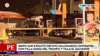 Grifo que explotó obtuvo contratos con VMT y VES. Foto y video: Unidad de investigación América Noticias