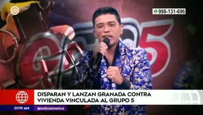 Amenazas contra Grupo 5. Foto y video: América Noticias