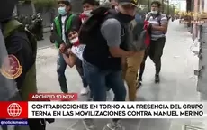 Contradicciones en torno a la presencia del Grupo Terna en las movilizaciones contra Manuel Merino - Noticias de grupo-terna