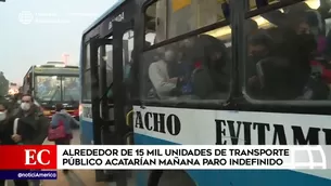 Transportistas realizarán paro.