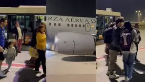 Peruanos varados en Israel abordaron avión presidencial en Tel Aviv. Video: Canal N