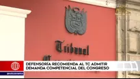 Defensoria recomendó al Tribunal Constitucional admitir demanda competencial del Congreso. Foto y video: América Noticias