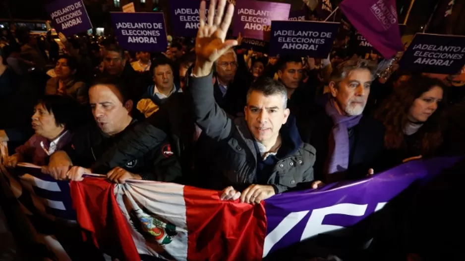 Julio Guzmán Cáceres, líder del Partido Morado. Foto: Andina