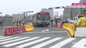 Habilitan carriles para corredor Morado en Paseo Colón. Foto y video: Canal N