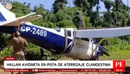 Hallan avioneta en pista clandestina usada para droga en el Vraem