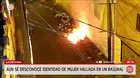 Hallan cadáver calcinado de mujer en La Victoria