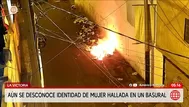 Hallan cadáver calcinado de mujer en La Victoria