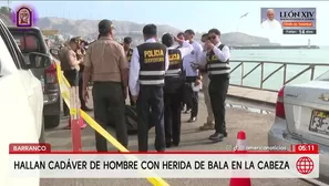 Hallan cadáver con disparo en la cabeza en playa de Barranco. Foto y video: América Noticias