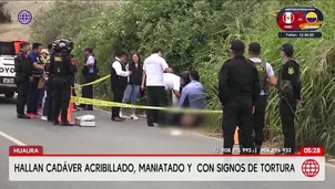 Hallan cadáver de un hombre acribillado en Huaura. Foto y video: América Noticias