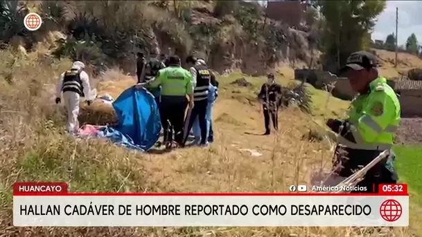 Hallan cadáver de hombre desaparecido en Huancayo. Foto: América Noticias Hallan cadáver de hombre desaparecido en Huancayo. Foto: América Noticias