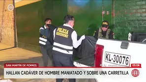 Hallan cadáver de un hombre maniatado en San Martín de Porres. Foto y video: América Noticias