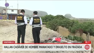Hallan cadáver de un hombre maniatado en Ventanilla. Foto y video: América Noticias