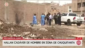 Hallan cadáver de un hombre en la zona de Chuquitanta en SMP/ Video y Foto: América Noticias