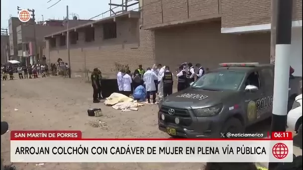 SMP: Lanzan cadáver de una mujer dentro de un colchón/ América Noticias