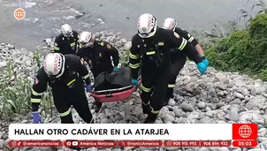 Hallan otro cadáver en La Atarjea. Foto y video: América Noticias