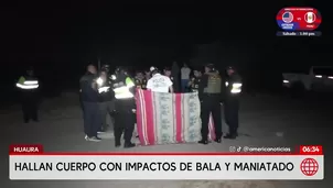 Hallan cadáver con signos de tortura y disparos en Huacho. Foto y video: América Noticias