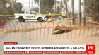Hallan cadáveres baleados de dos hombres en pista de Carabayllo