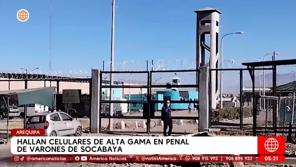 Hallan celulares de alta gama en Penal de Varones de Socabaya en Arequipa. Foto: América Noticias Hallan celulares de alta gama en Penal de Varones de Socabaya en Arequipa. Foto: América Noticias