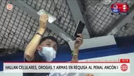 Hallan celulares y drogas en requisa realizada en penal Ancón I