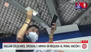 Hallan celulares y drogas en requisa realizada en penal Ancón I. Foto y video: América Noticias