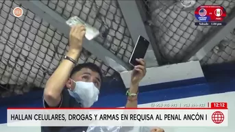 Hallan celulares y drogas en requisa realizada en penal Ancón I. Foto y video: América Noticias