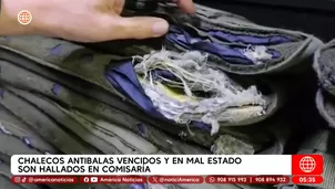 Hallan chalecos antibalas vencidos y rotos en comisaría de Apolo. Foto y video: América Noticias