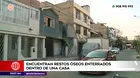 Hallan en Comas restos óseos enterrados dentro de vivienda