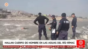 Hallan cuerpo de hombre en las aguas del río Rímac en Chosica. Foto y video: América Noticias