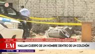 Hallan cuerpo de un hombre dentro de un colchón