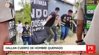 Hallan cuerpo de hombre quemado en terreno en un barrio de Tumbes
