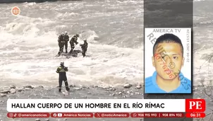 Hallan cuerpo de un hombre en el río Rímac. Foto y video: América Noticias