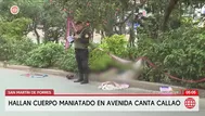 Hallan cuerpo de un hombre en San Martín de Porres