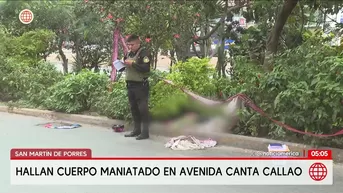 Hallan cuerpo de un hombre en San Martín de Porres. Foto y video: América Noticias