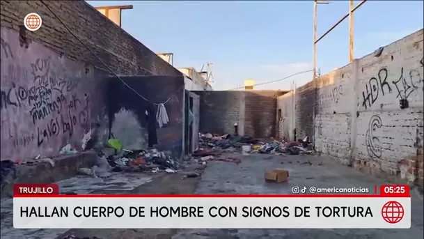 Hallan cuerpo de hombre con signos de tortura en Trujillo. Foto: América Noticias