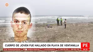 Cuerpo de joven fue hallado en playa de Ventanilla. Foto y video: América Noticias