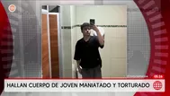 Hallan cuerpo de joven maniatado y torturado en El Agustino